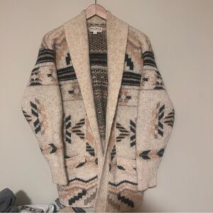 Idyllwind Beige and Black Patterned Cardigan
